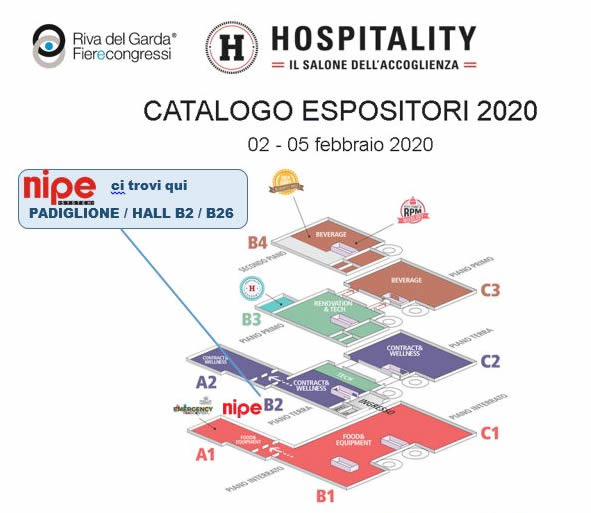 Dove trovi Nipe a Hospitality 2020 - Riva del Garda